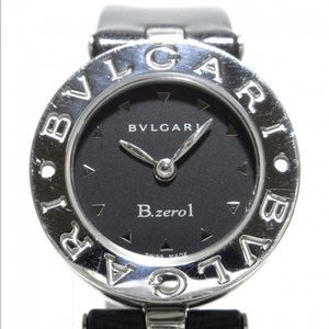 ⭐️ Vintage ⭐️Bvlgari B.Zero1 Woman’s Watch. Black Face, & Stainless Steel Casing